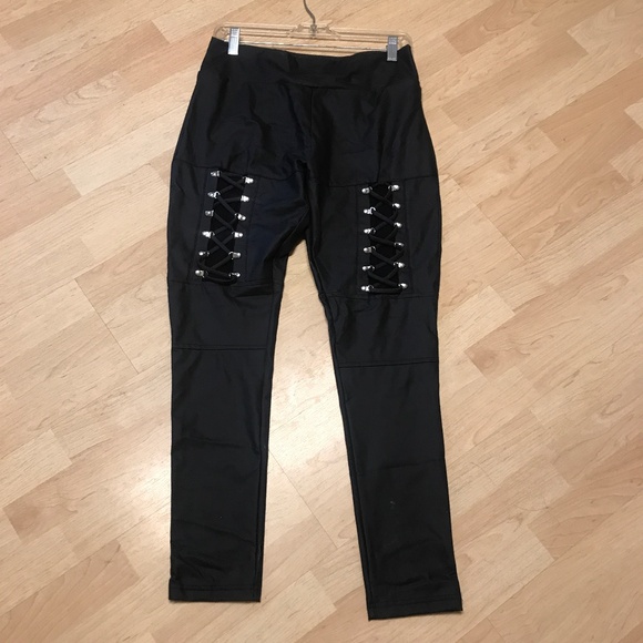 Killstar Pants - Killstar Faux Leather Leggings goth punk witchy